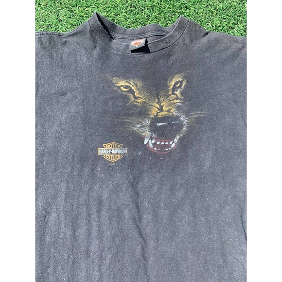 Vintage Harley-Davidson Wolf T-shirt size XL Bike made in USA 2000 - Picture 3 of 8